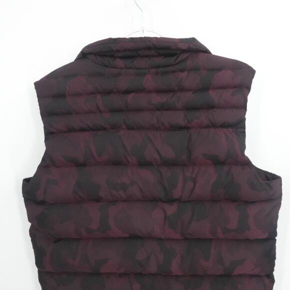 Jared Lang Vest Mens Large Purple‎ Camo Full Zip Down Filled City Urban Preppy - Picture 9 of 12